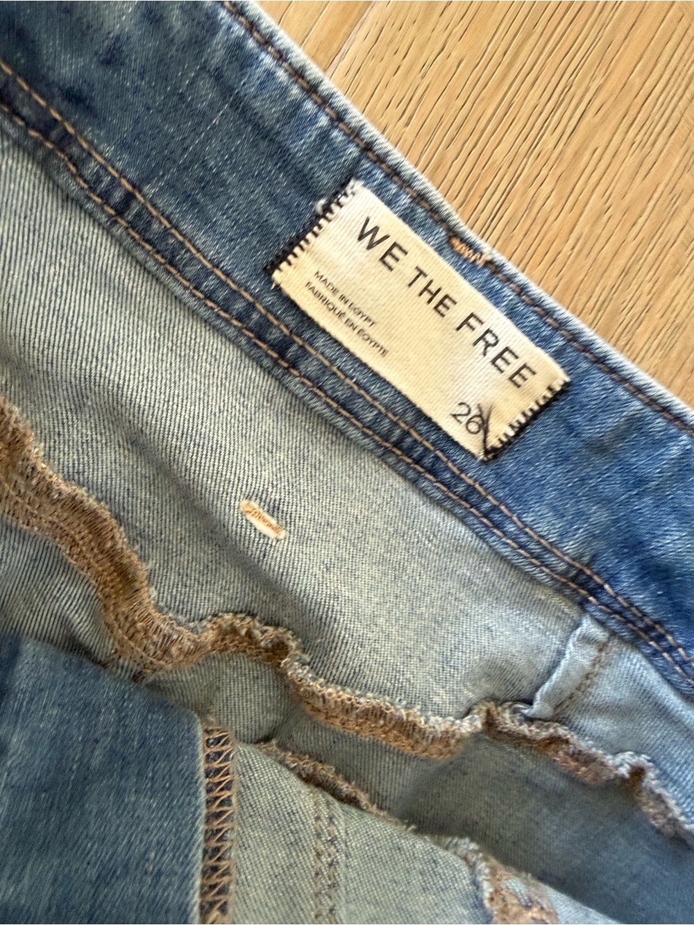 We The Free Wide-Leg Mid Blue Denim Jeans - Picture 7 of 7